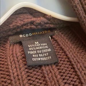 BCBG MAXAZRIA brown long cardigan